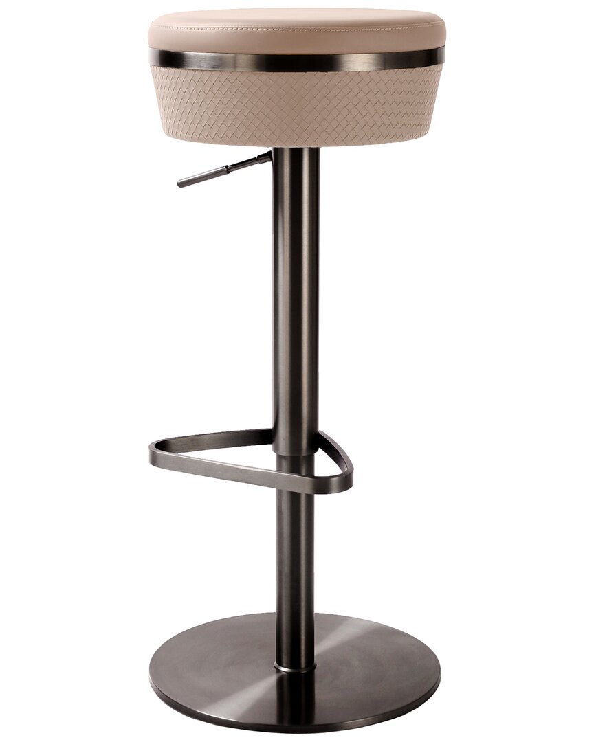 Tov Furniture Astro Woven Adjustable Stool In Brown