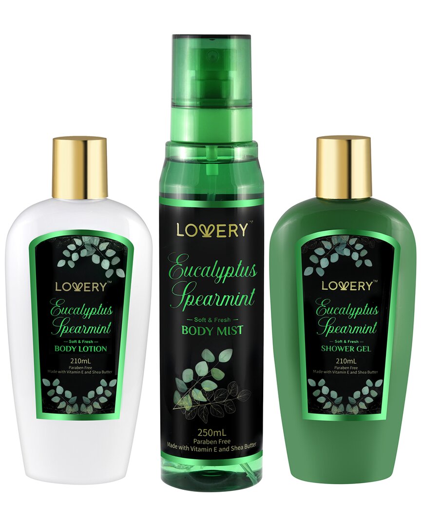 Lovery Eucalyptus Bath And Body Care Set In Green