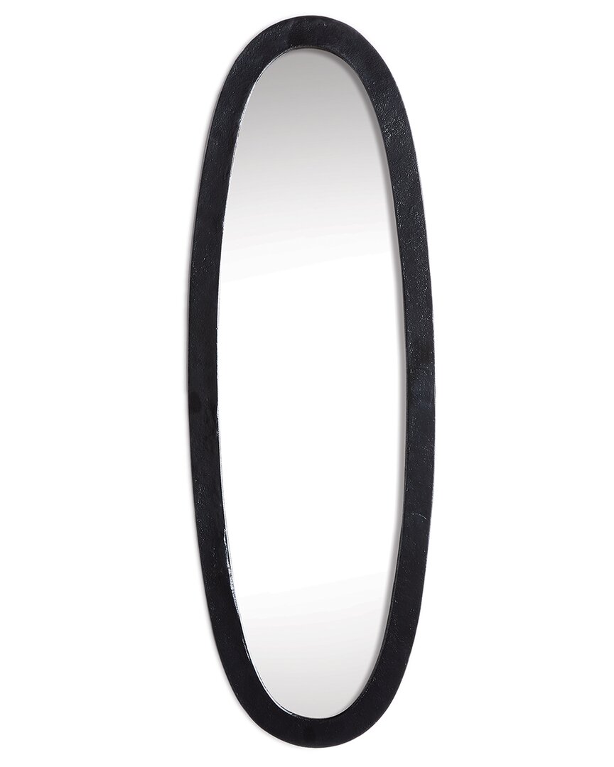 Napa Home & Garden Lamelle Oval Mirror In Black