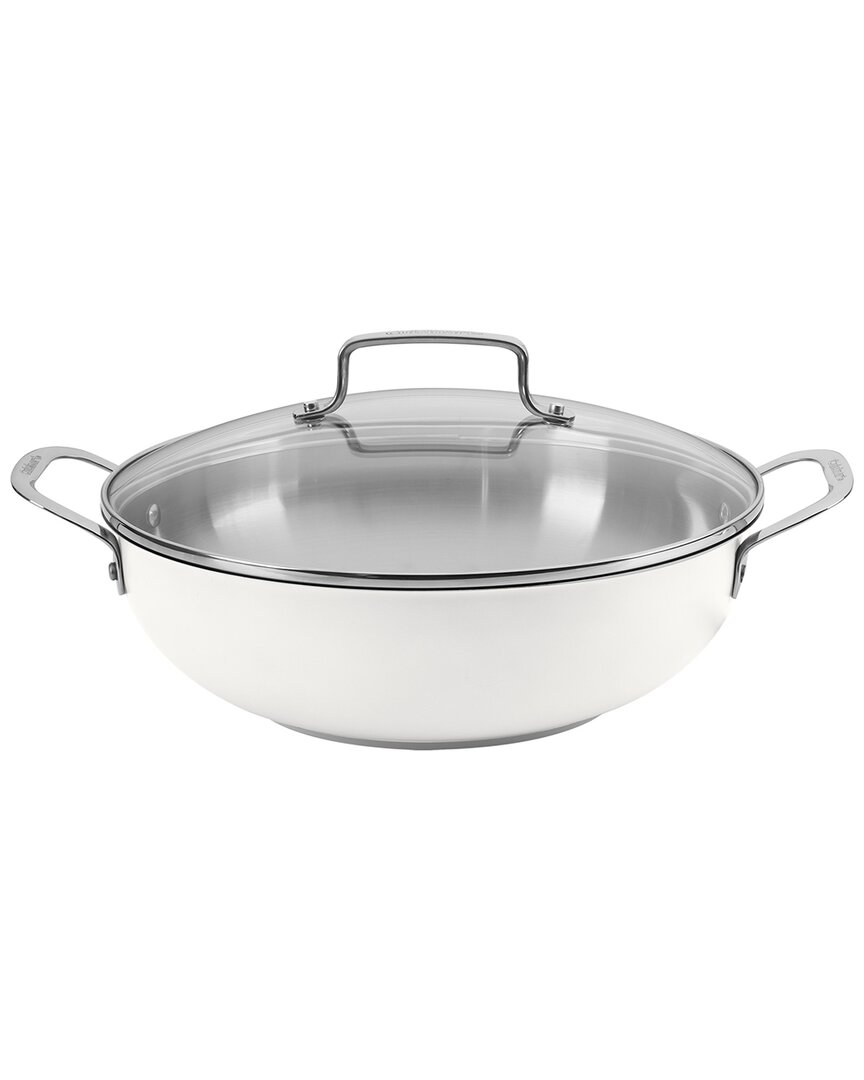Cuisinart 12in All Purpose Pan With Cover In White