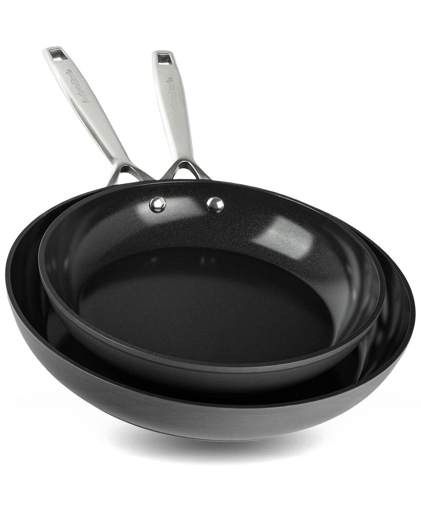 Gotham Steel Professional 2x Hard Anodized Ultra Ceramic 10" And 12" Frying Pans