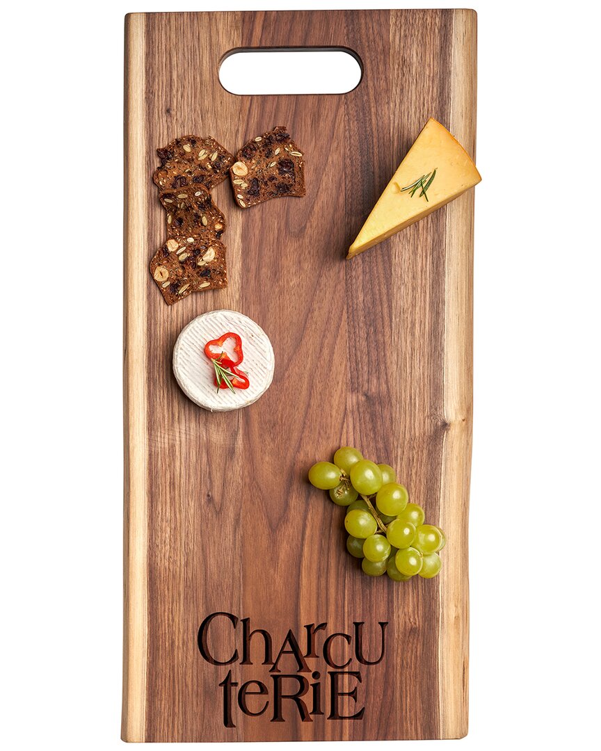 Maple Leaf At Home Charcuterie Stacked Live Edge Single-handle Board