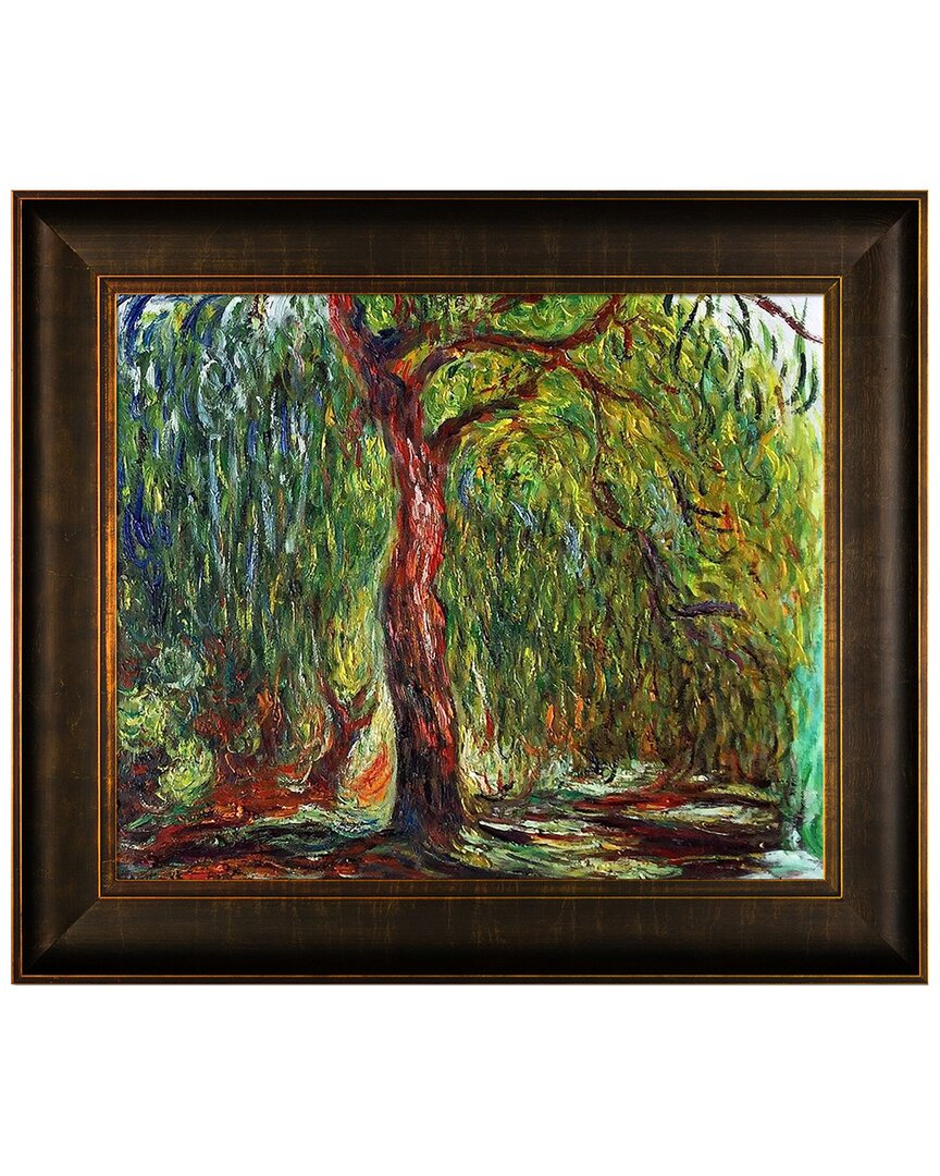 La Pastiche Weeping Willow By Claude Monet