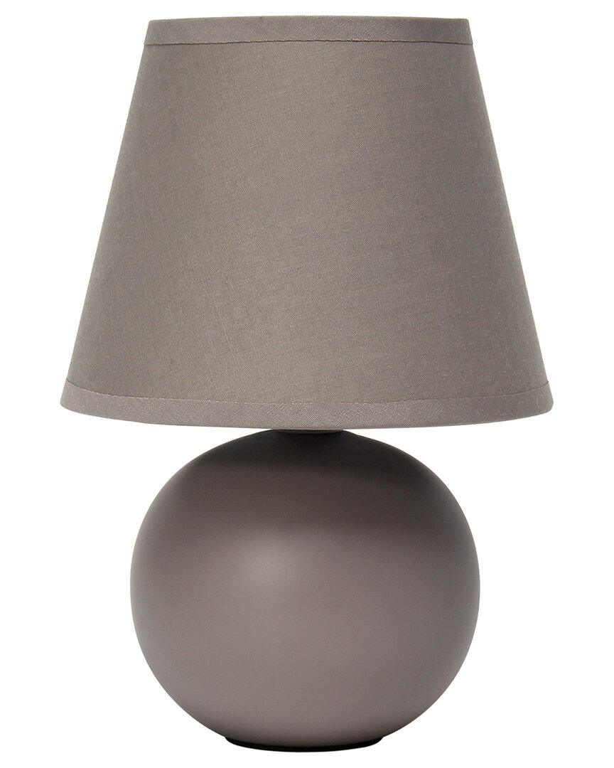 Lalia Home Laila Home Mini Ceramic Globe Table Lamp In Gray