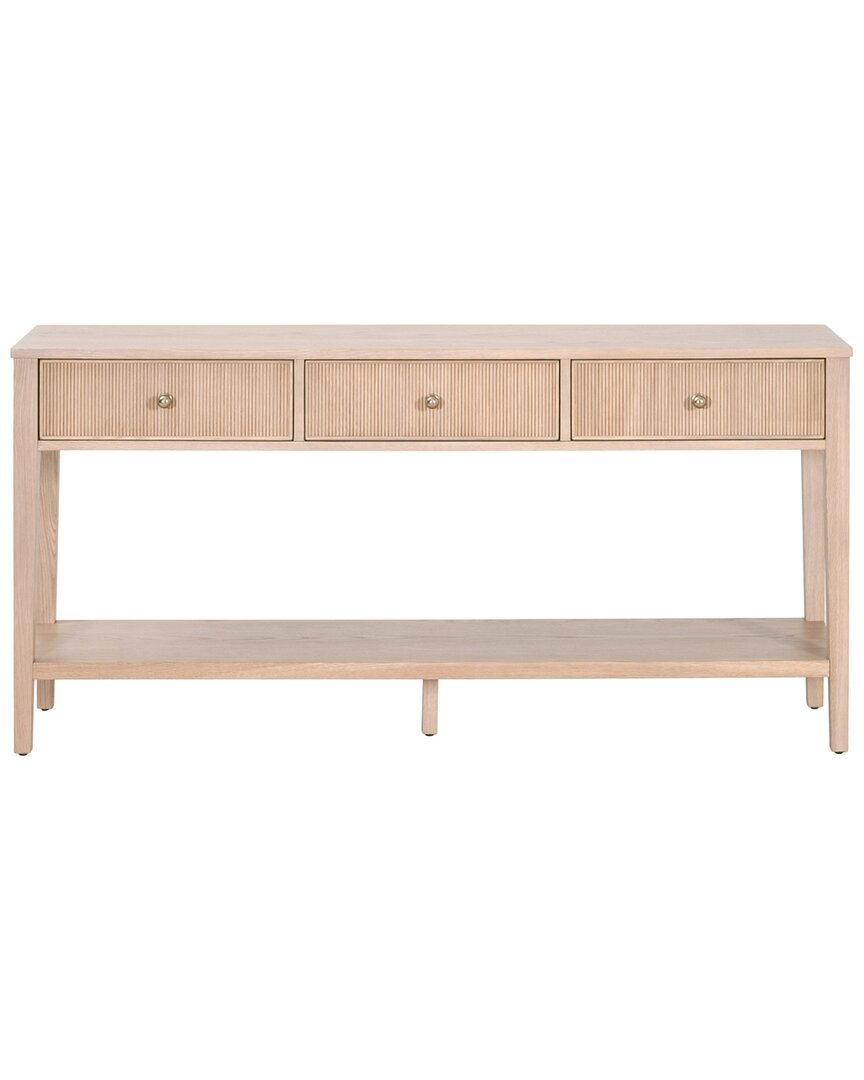 Essentials For Living Highland 3-drawer Console Table In Neutral