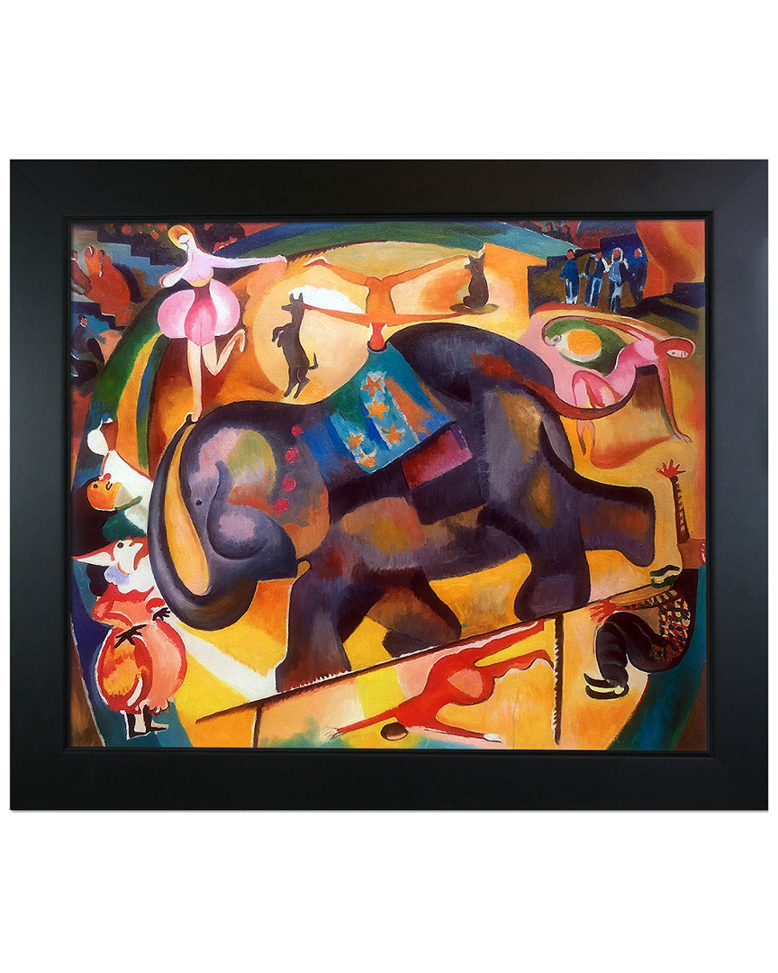 Overstock Art The Elephant Framed Oil Reproduction Of An Original Painting By Alice Bailly