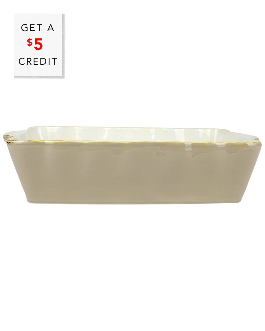 VIETRI VIETRI ITALIAN BAKERS LARGE RECTANGULAR BAKER WITH $5 CREDIT
