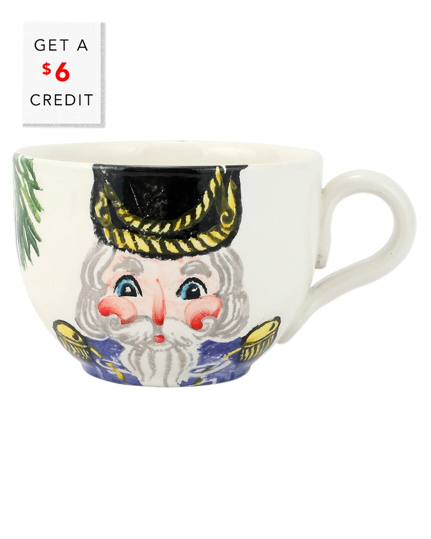 Vietri Nutcrackers Jumbo Cup With $6 Credit In Multi