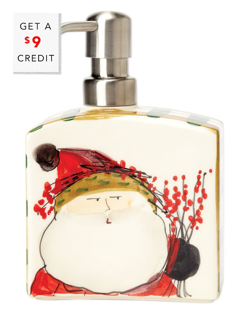 Vietri Old St. Nick Soap Dispenser With $9 Credit In Multi
