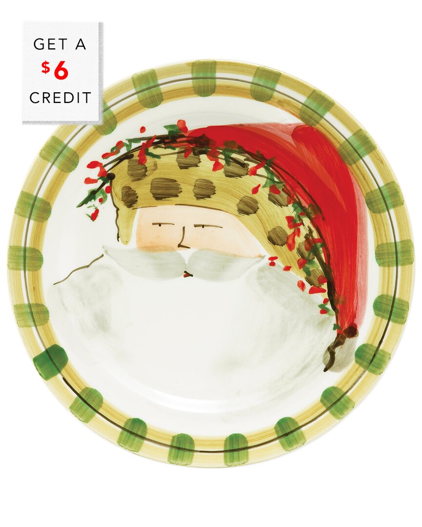 Vietri Old St. Nick Dinner Plate With $6 Credit In Multicolor