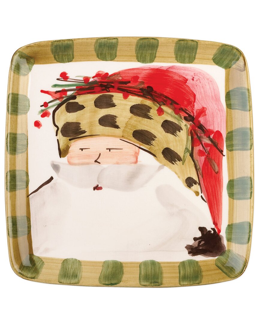 VIETRI VIETRI OLD ST. NICK SQUARE SALAD PLATE