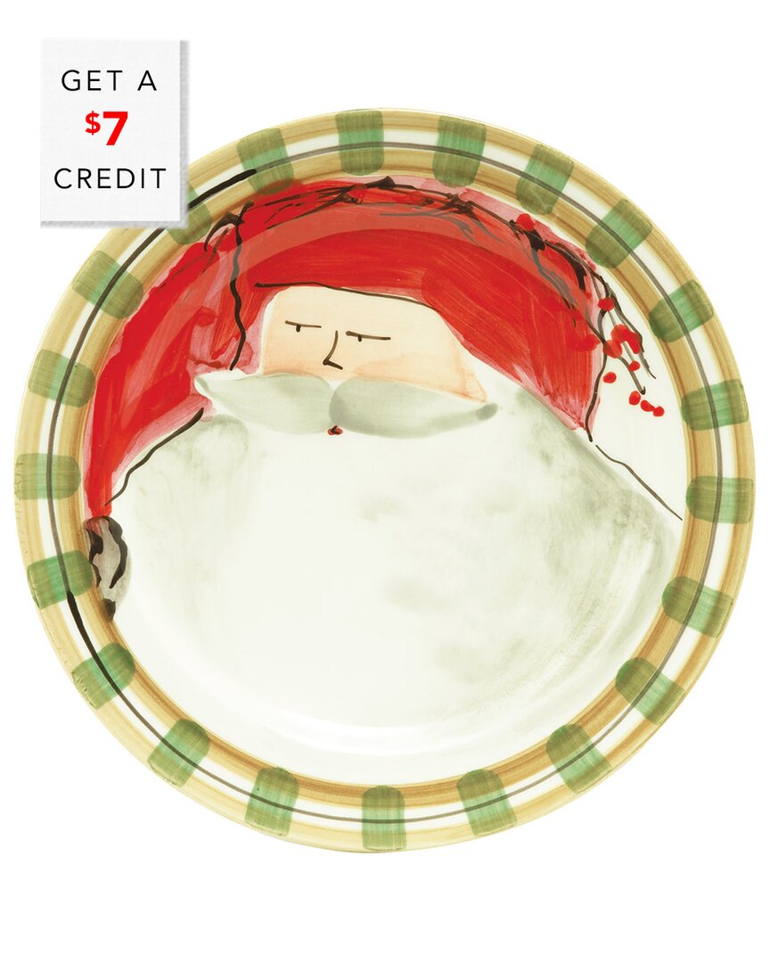 Vietri Old St. Nick Round Salad Plate In Multicolor