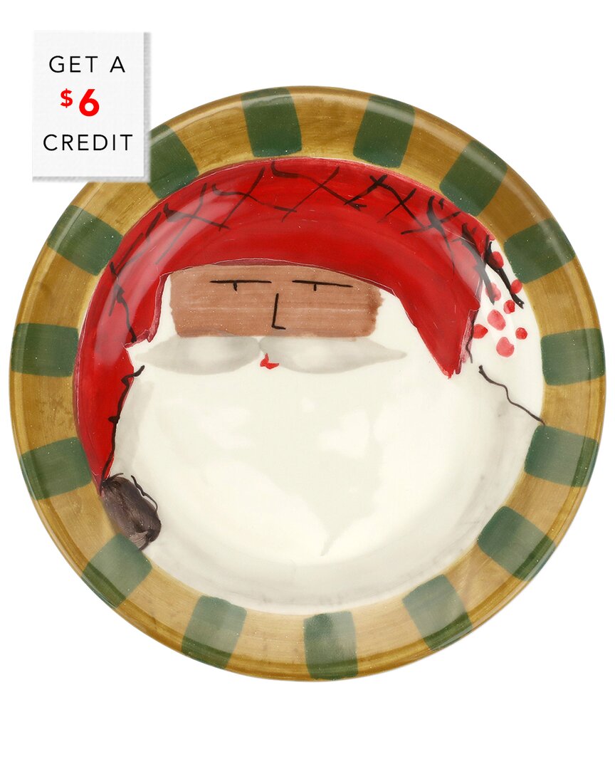 Vietri Old St. Nick Round Salad Plate In Multicolor