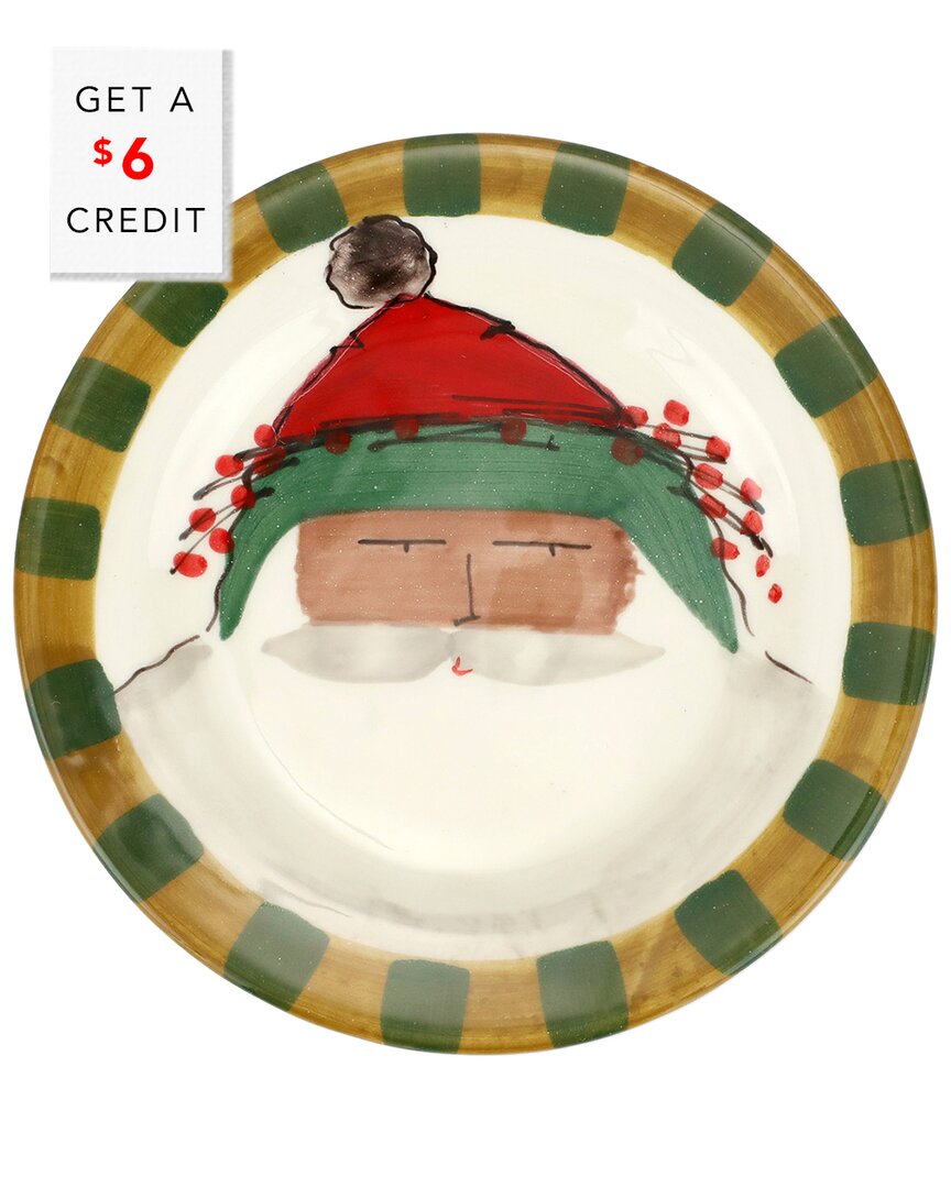 Vietri Old St. Nick Round Salad Plate In Multicolor