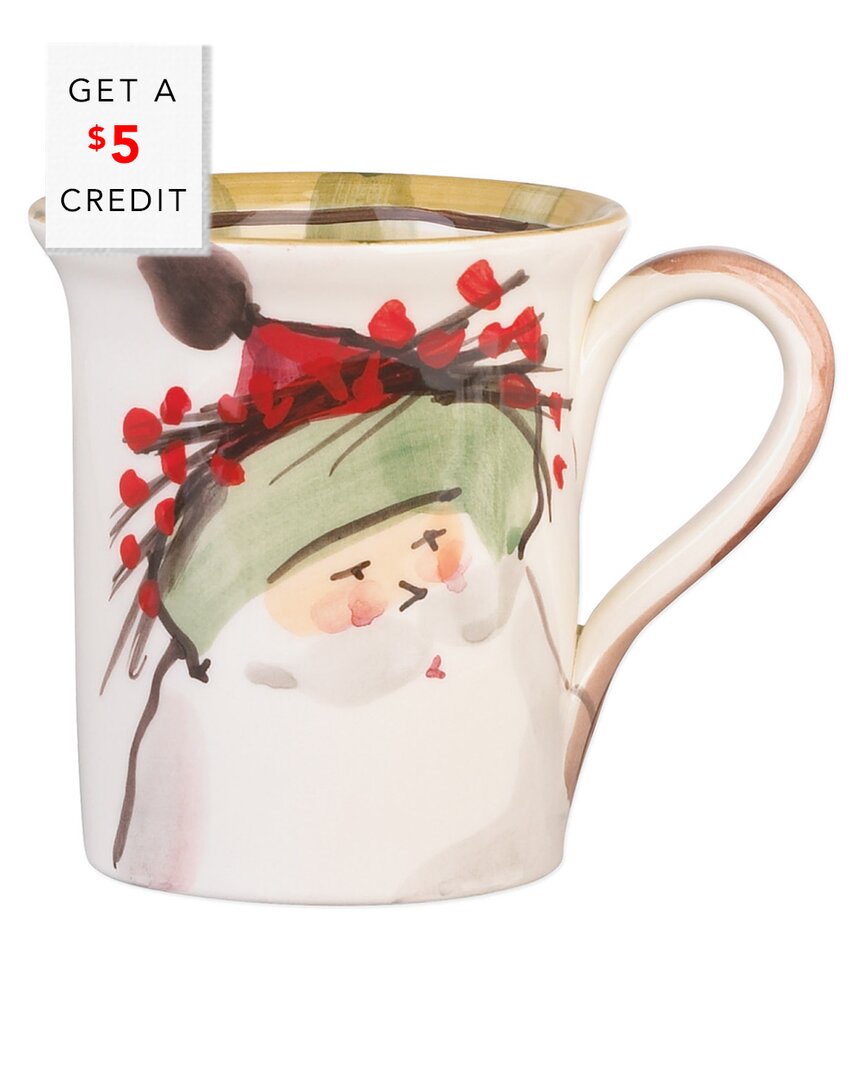 Vietri Old St. Nick Hat Mug With $5 Credit In Multicolor