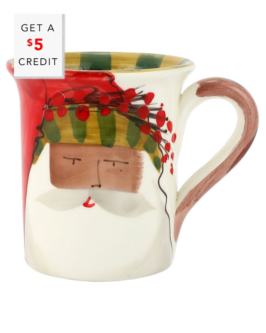 Vietri Old St. Nick Multicultural Hat Mug With $5 Credit In Multicolor