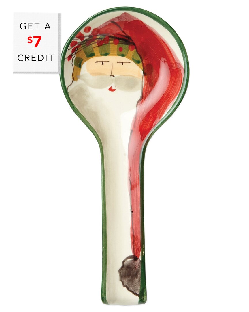 Vietri Old St. Nick Spoon Rest In Multicolor