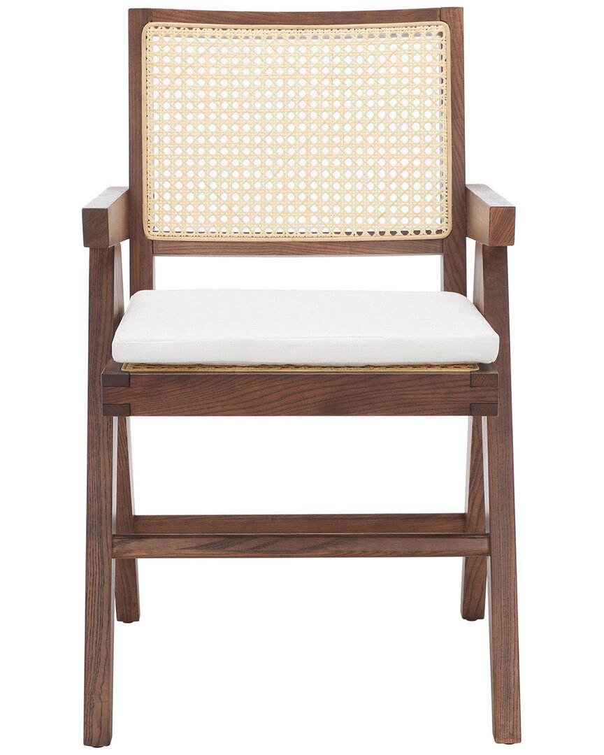 Safavieh Couture Colette Rattan Armchair In Brown