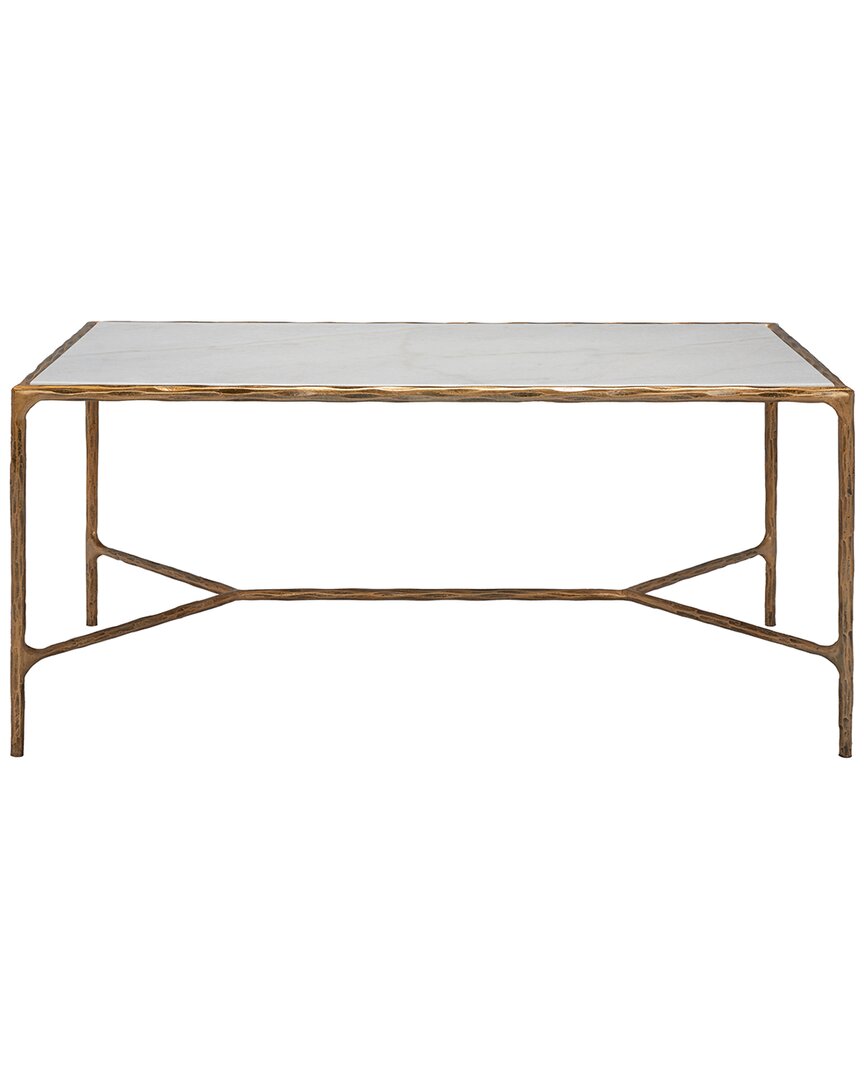 Safavieh Couture Jessa Metal Coffee Table In White