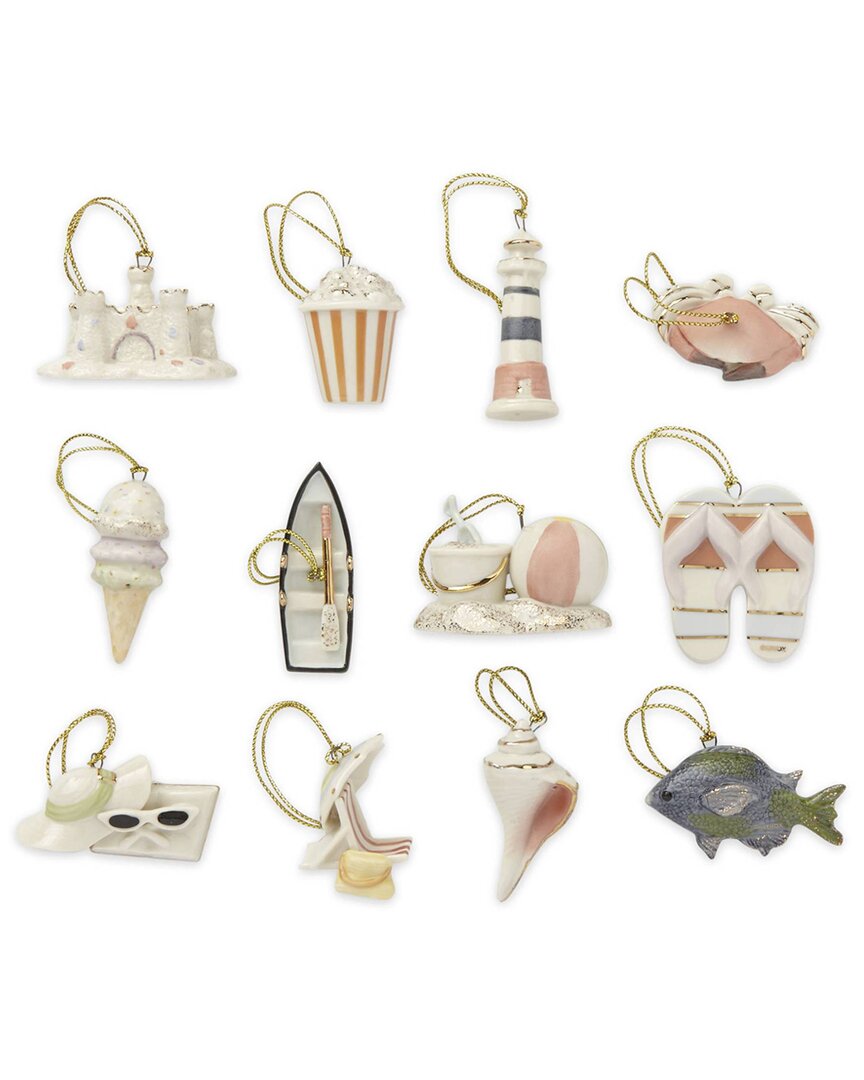 Lenox Summer 12pc Ornament Set In Multicolor