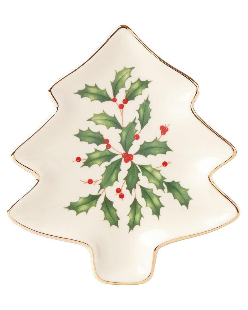 Lenox Hosting The Holidays Tree Plate In Multicolor