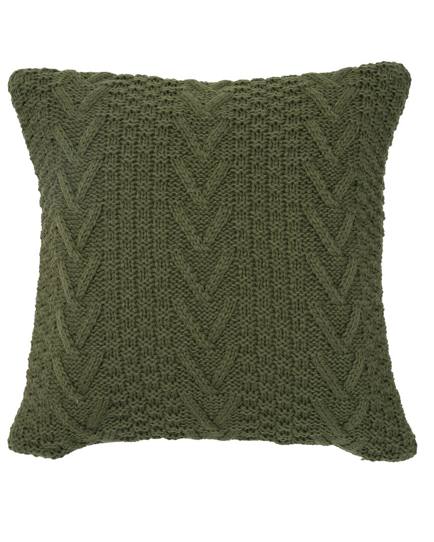 Evergrace Retree Sueter Knit Assent Pillow In Green