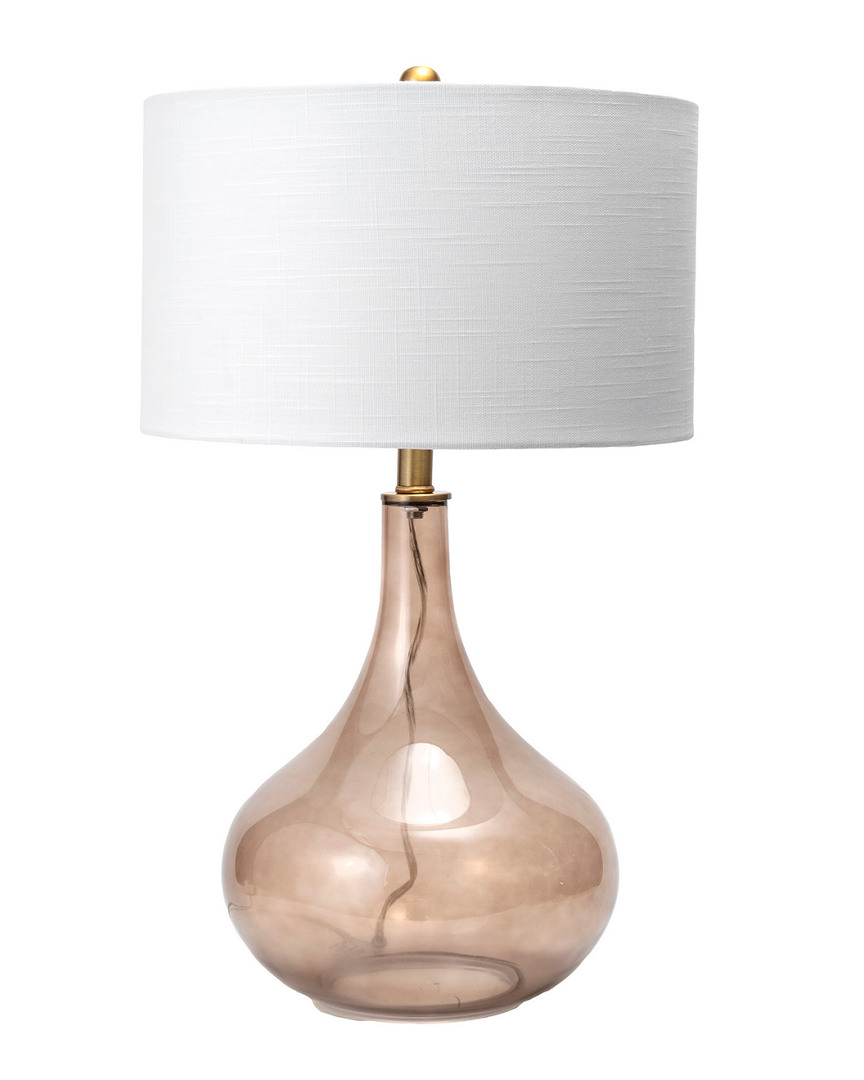Nuloom 26in Glazed Glass Geo Table Lamp