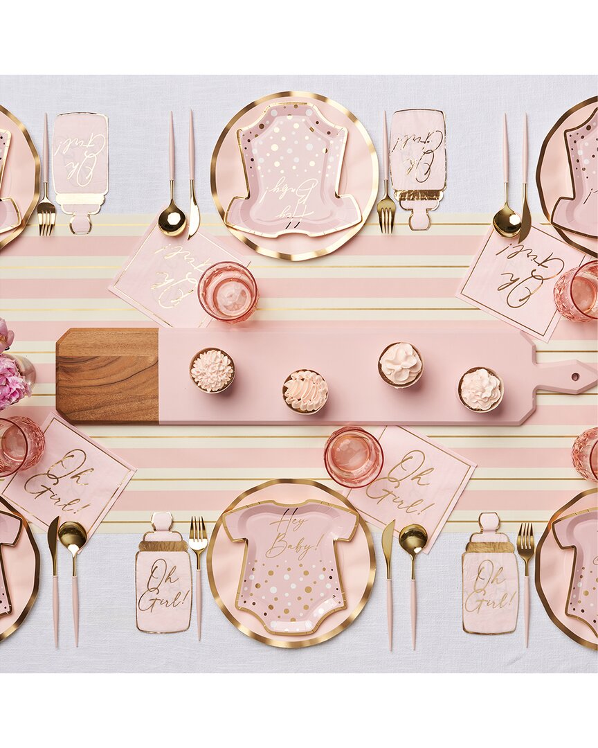 Sophistiplate Hey Baby Girl 88pc Table Setting - Service For 16