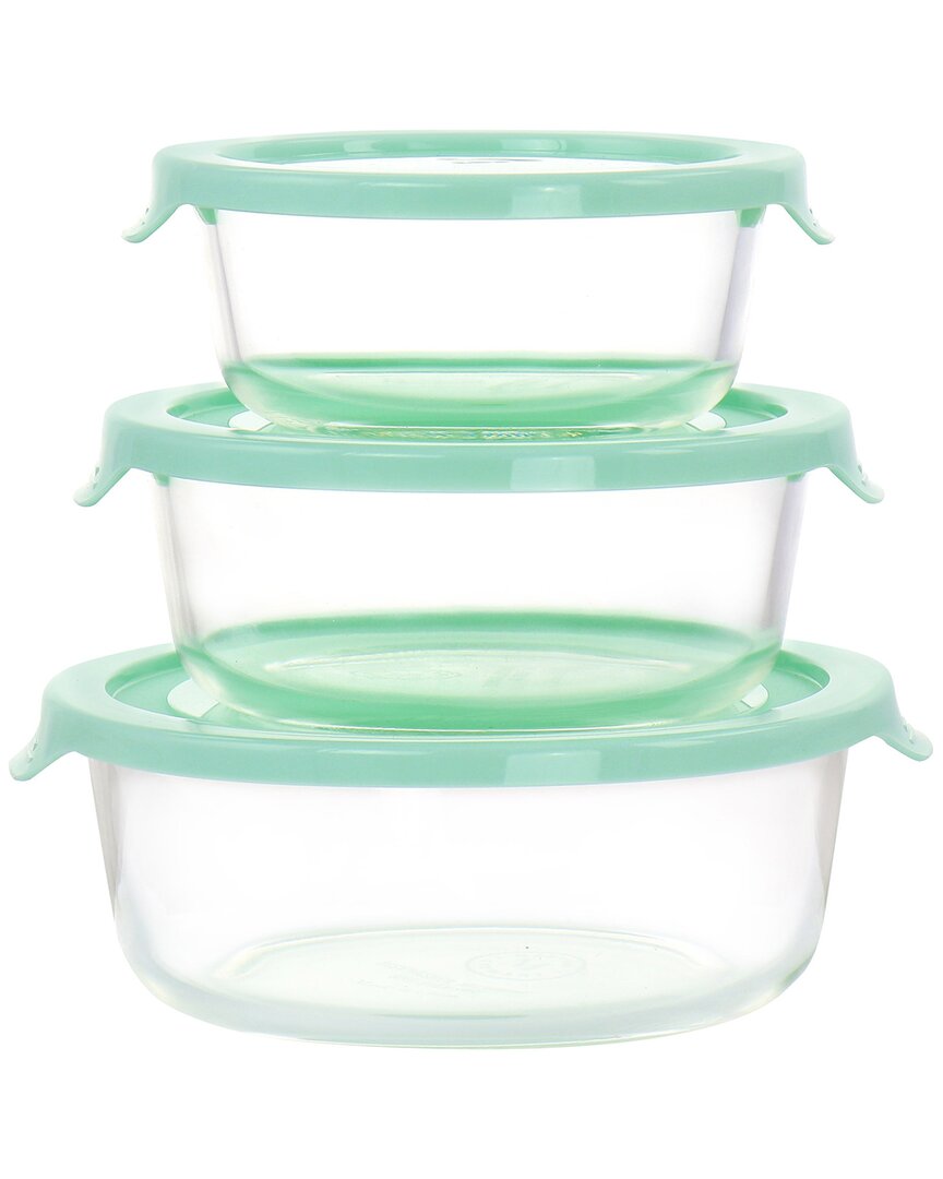 Martha Stewart 6pc Assorted Glass Storage Container & Lid Set In Clear