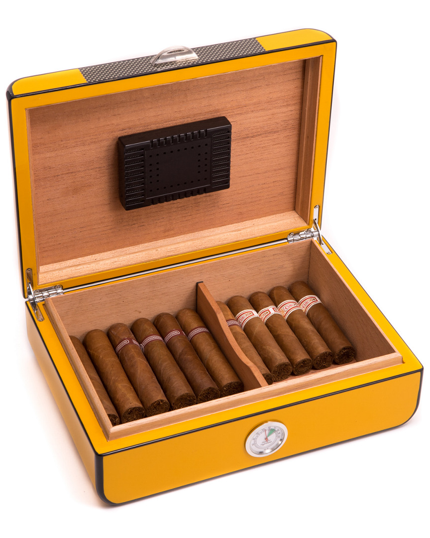 Bey-berk Carbon Fiber 25 Cigar Humidor