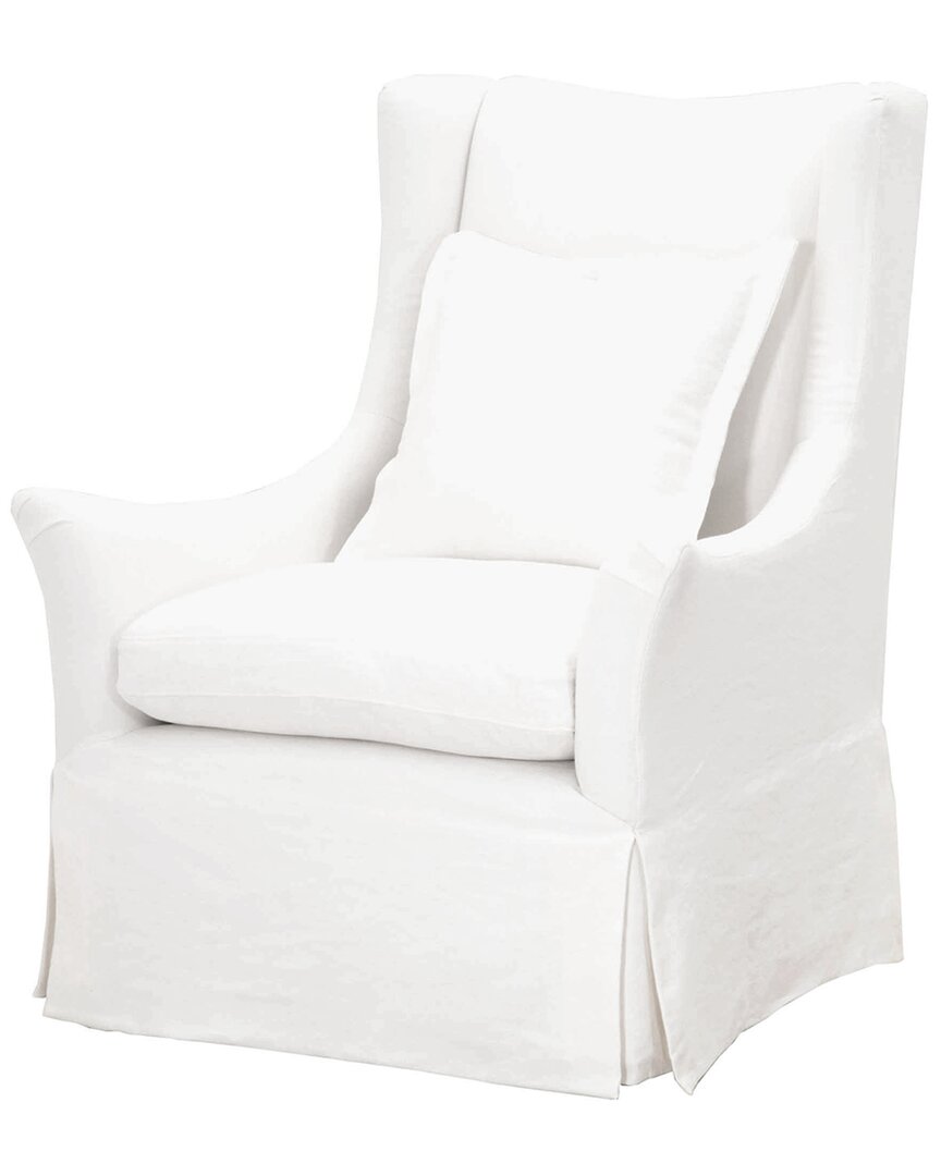 Essentials For Living Otto Swivel Club Chair In White