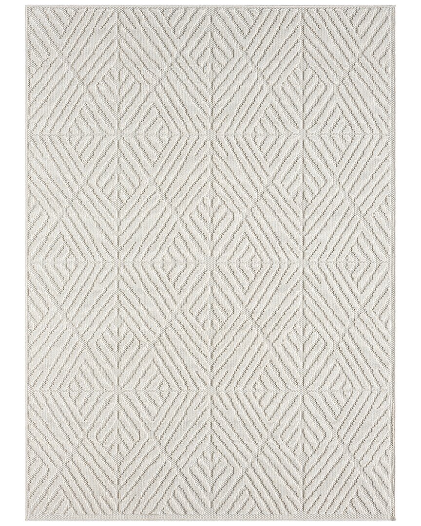 Obeetee Power Loomed Nimes Rug In White