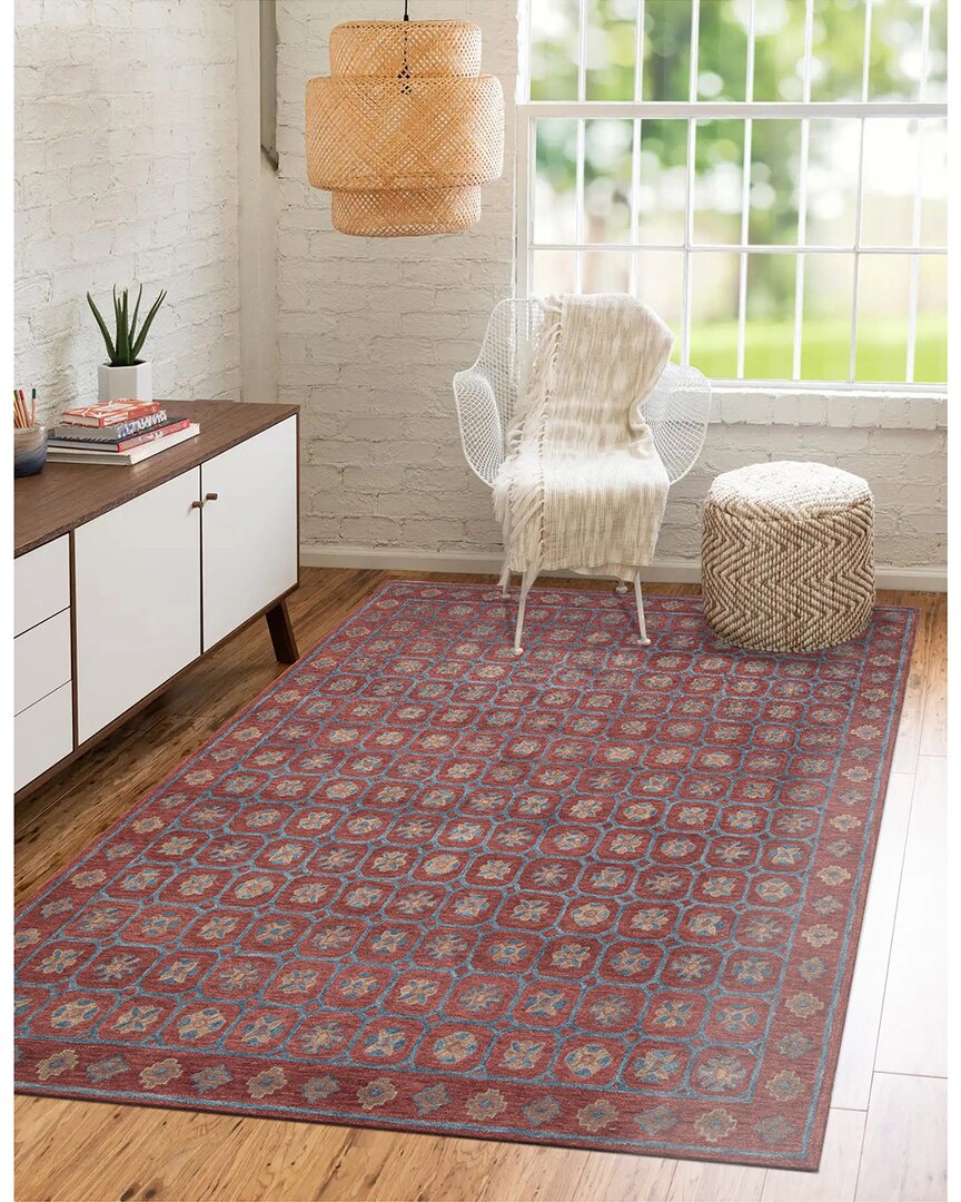 Obeetee Reverie Wool Rug In Red