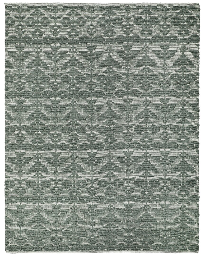 Obeetee Hand Loomed Savanna Wool Rug In Green