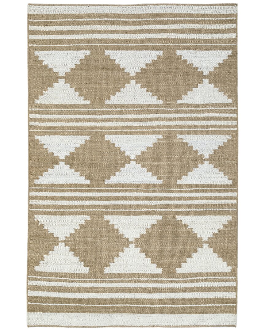 Obeetee Flatweave Sona Jute Rug In Brown