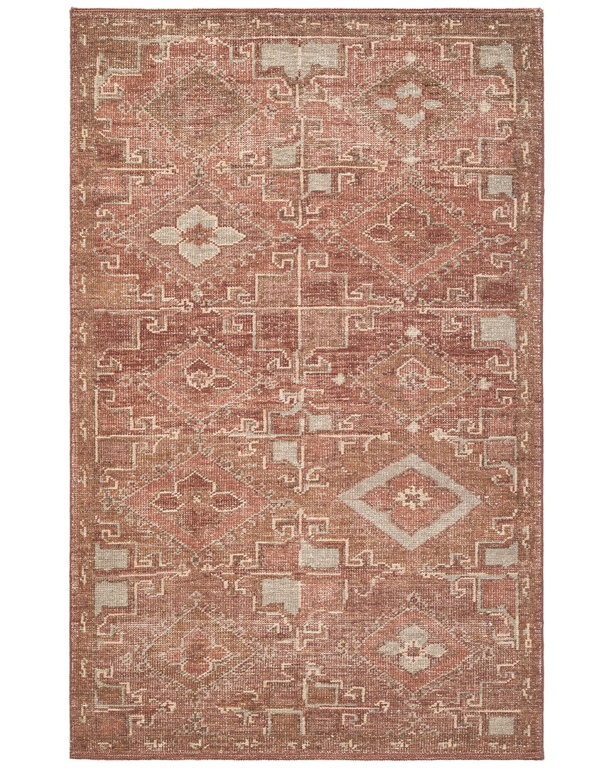 Obeetee Hand Knotted Tuscany Wool Rug In Red