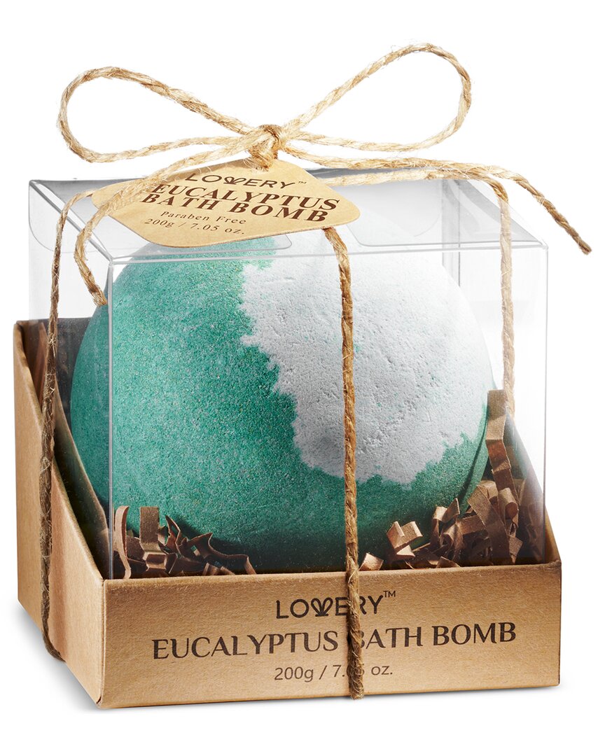 Lovery Eucalyptus Handmade Bath Bomb, 7oz Fizzy, Natural Spa Bubble Ball