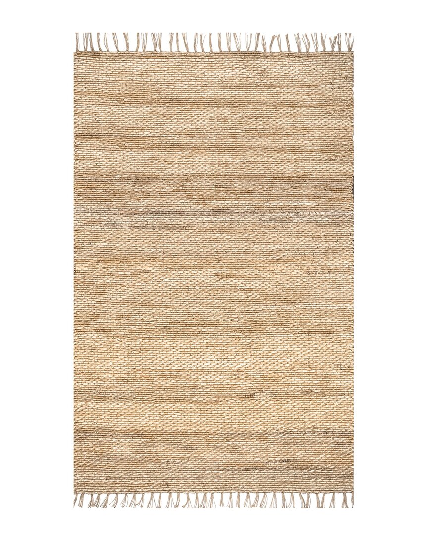 Nuloom Hand Woven Hailey Jute Rug In Natural