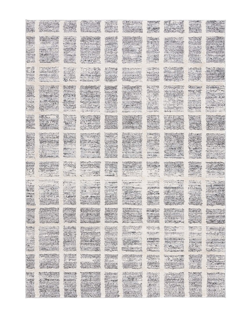 Martha Stewart Lucia Shag Polypropylene Rug In Grey