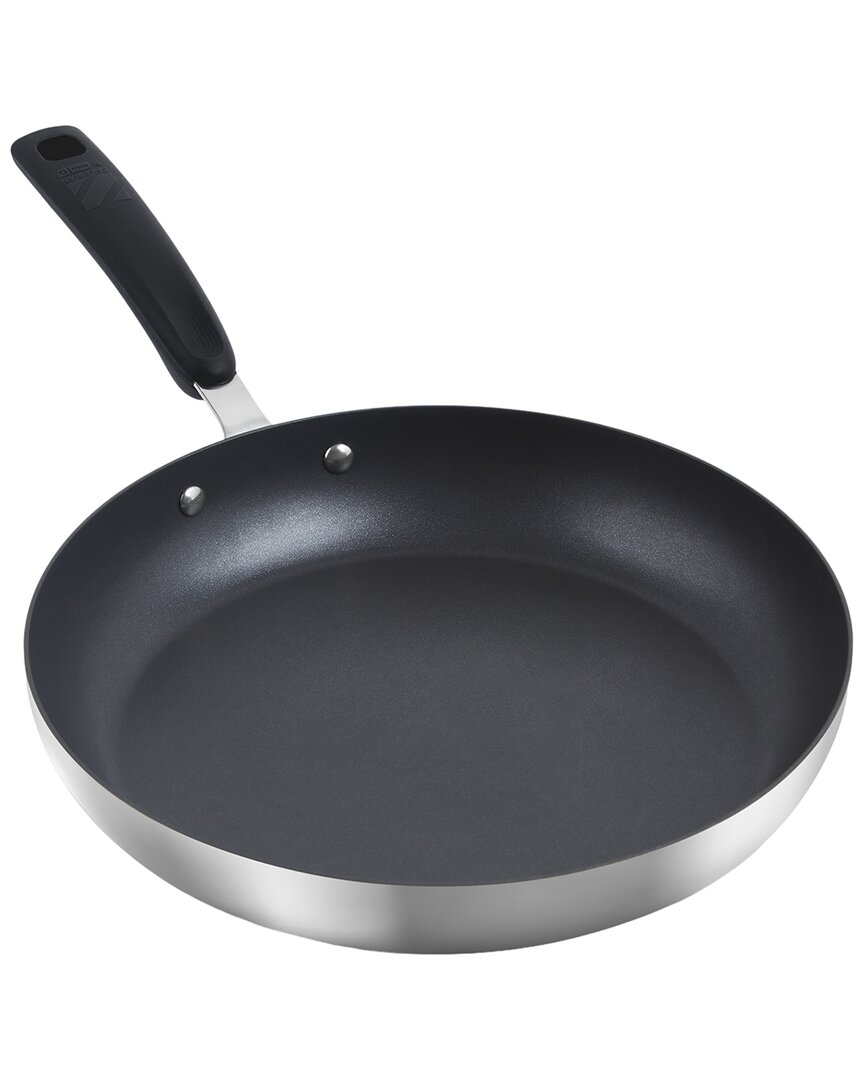 Dash Zakarian 12in Trupro Stainless Steel Fry Pan In Black