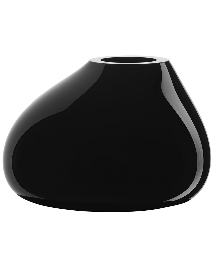 Orrefors Ebon Vase Large In Black