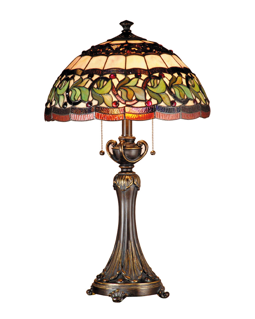 Dale Tiffany Aldridge Table Lamp In Multi