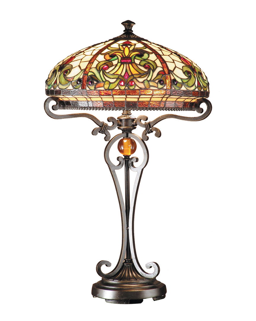 Dale Tiffany Boehme Table Lamp In Multi