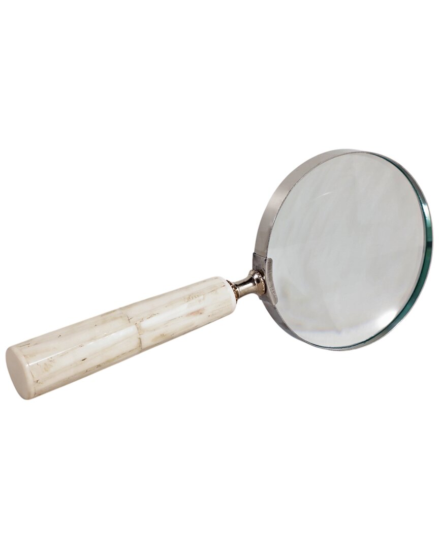 Sagebrook Home 9x4 Diamond Carved Handle Magnifying Glass