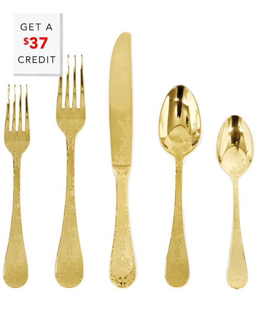 Mepra 5pc Flatware Set With $37 Credit