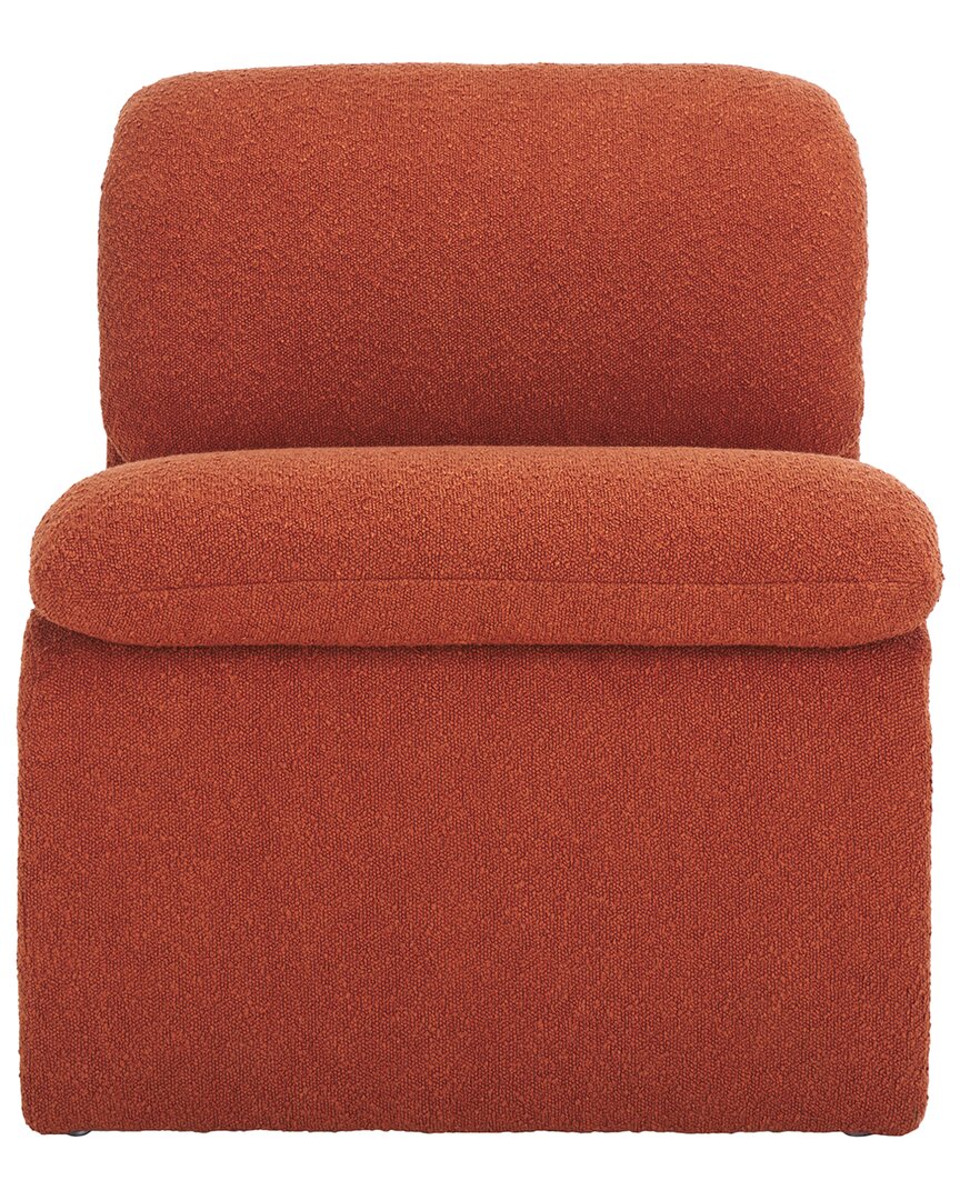 Safavieh Couture Ainslie Boucle Accent Chair In Orange