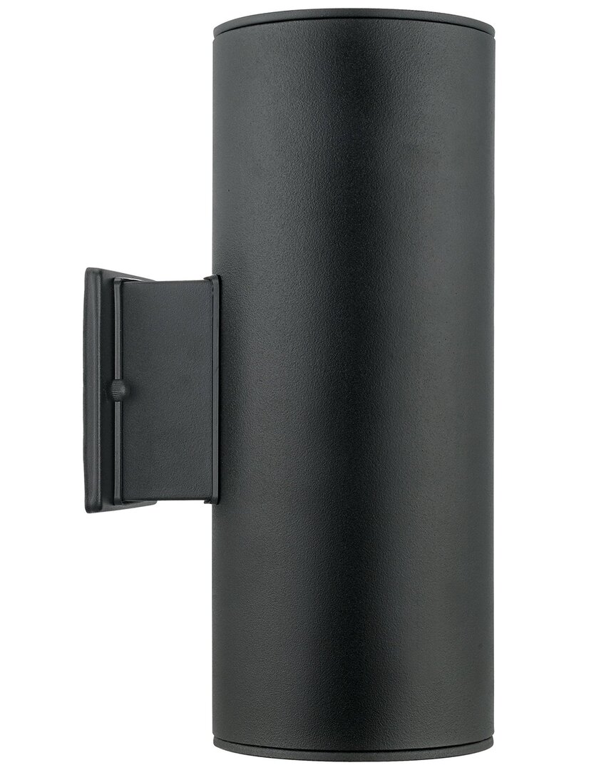 Eglo Ascoli 2 Light Outdoor Wall Light With Black Finish & Clear Glass