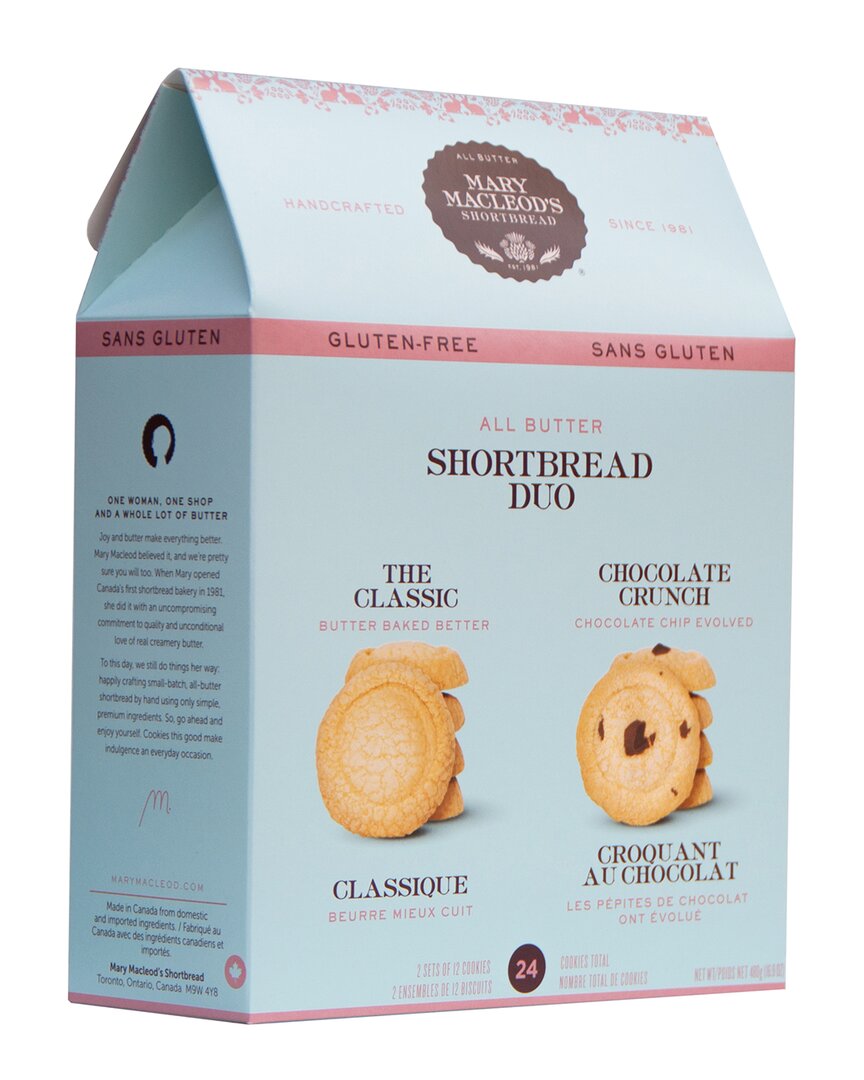 Shop Mary Macleod's Shortbread Large Mint Gift Box 24pc Gluten-free Mixed