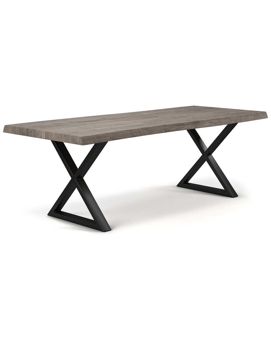 Urbia Brooks 92in X Base Dining Table In Grey
