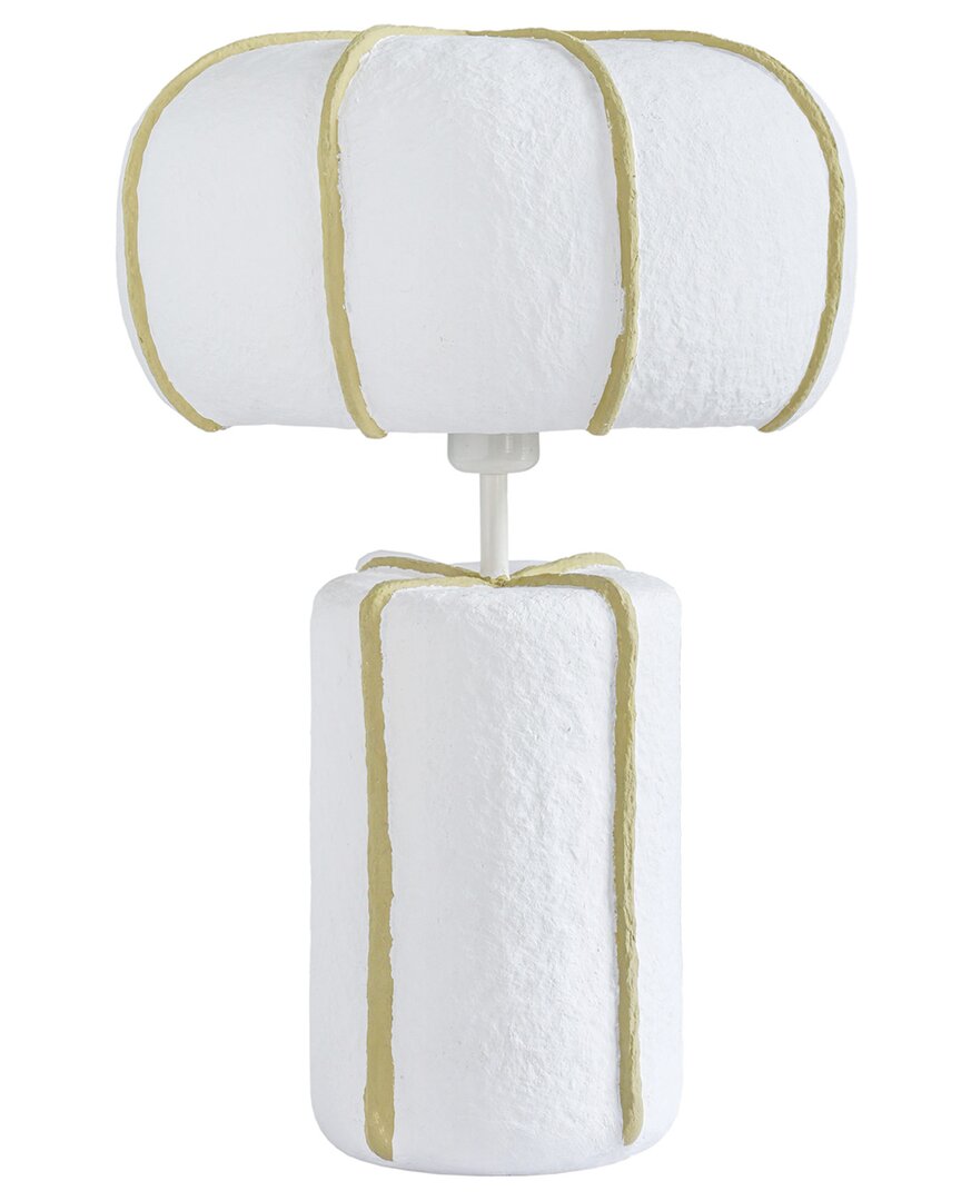 Tov Furniture Looma Cotton Mache Table Lamp In White